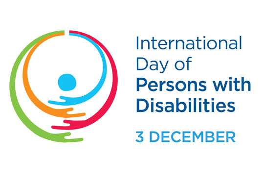 12月3 日聯合國訂的國際身障者日